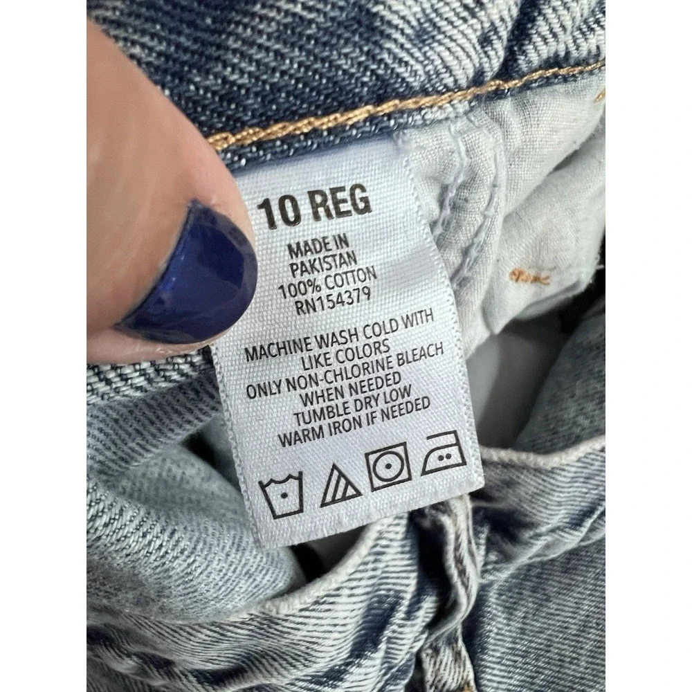 Aeropostale 90's Baggy Women's Jeans Size 10R Y2K Wide Leg Light‎ Acid Wash 32